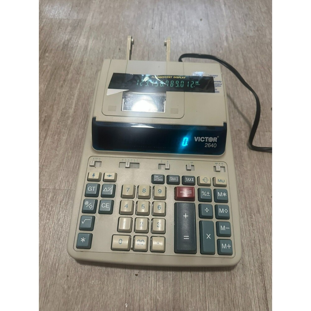 Victor Calculator LCD Display Printing Model 2640
